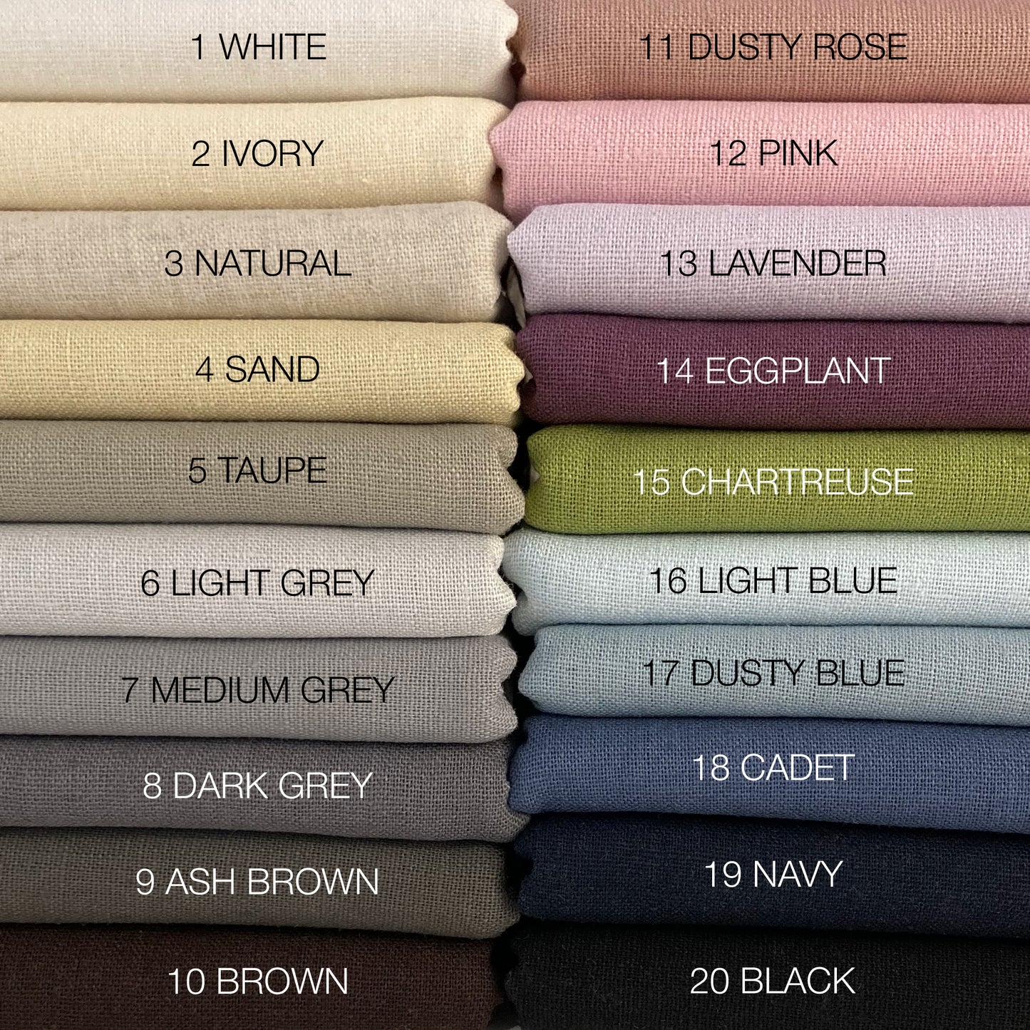 Classic Linen 3 Fabric Swatches