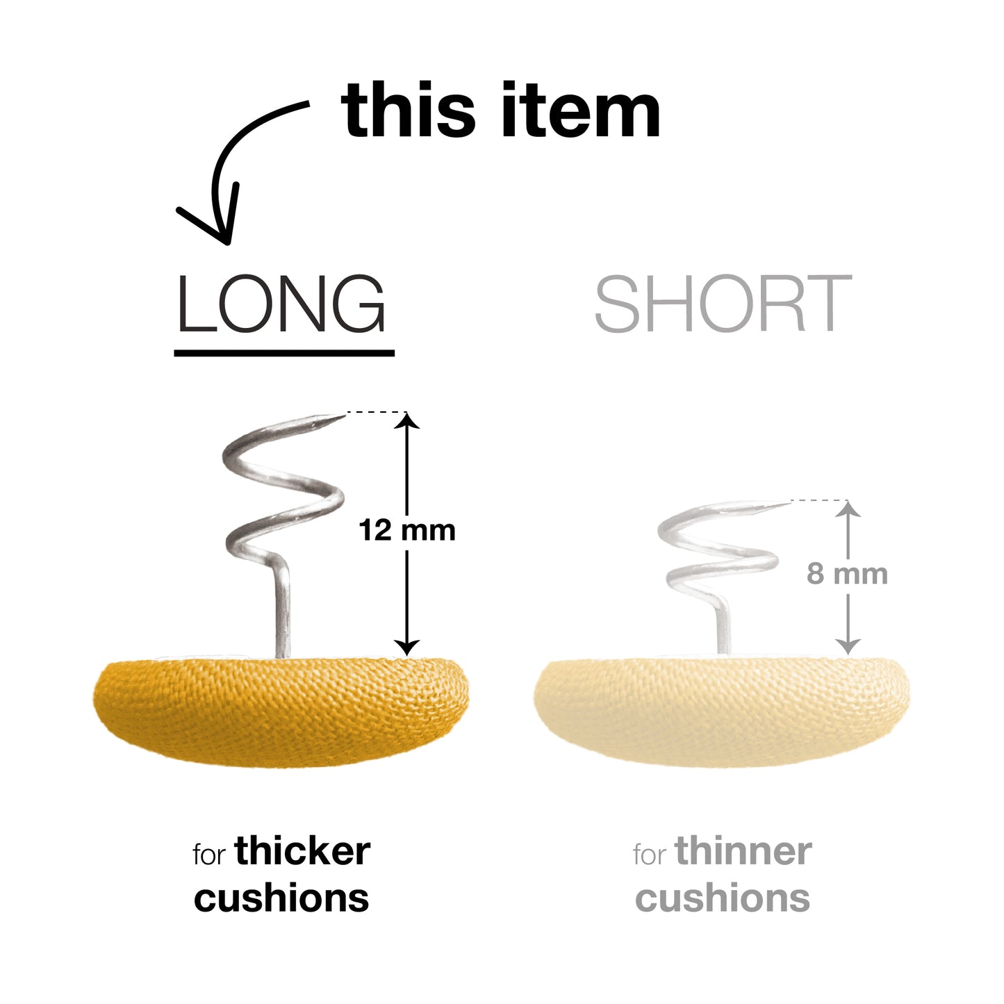 Pure Cotton Long Upholstery Pins