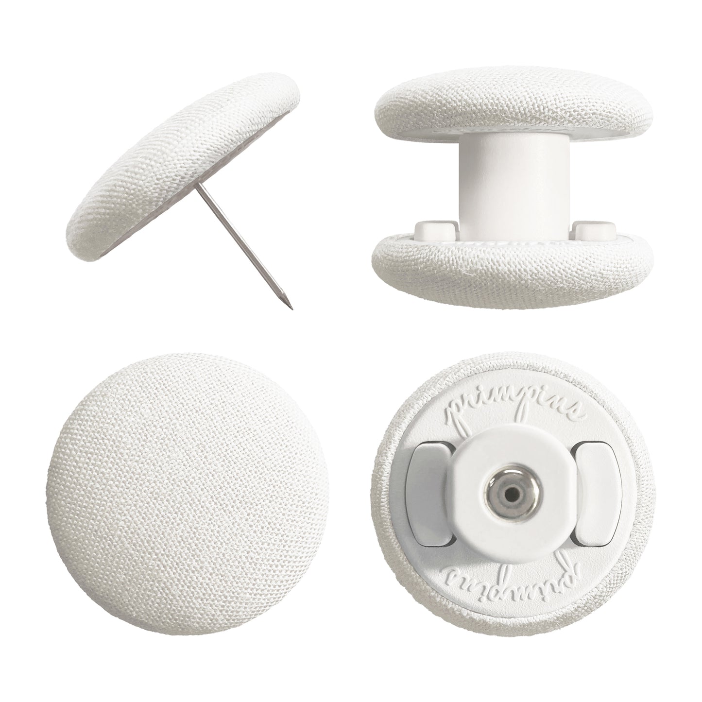Pure Cotton Duvet Pins - White