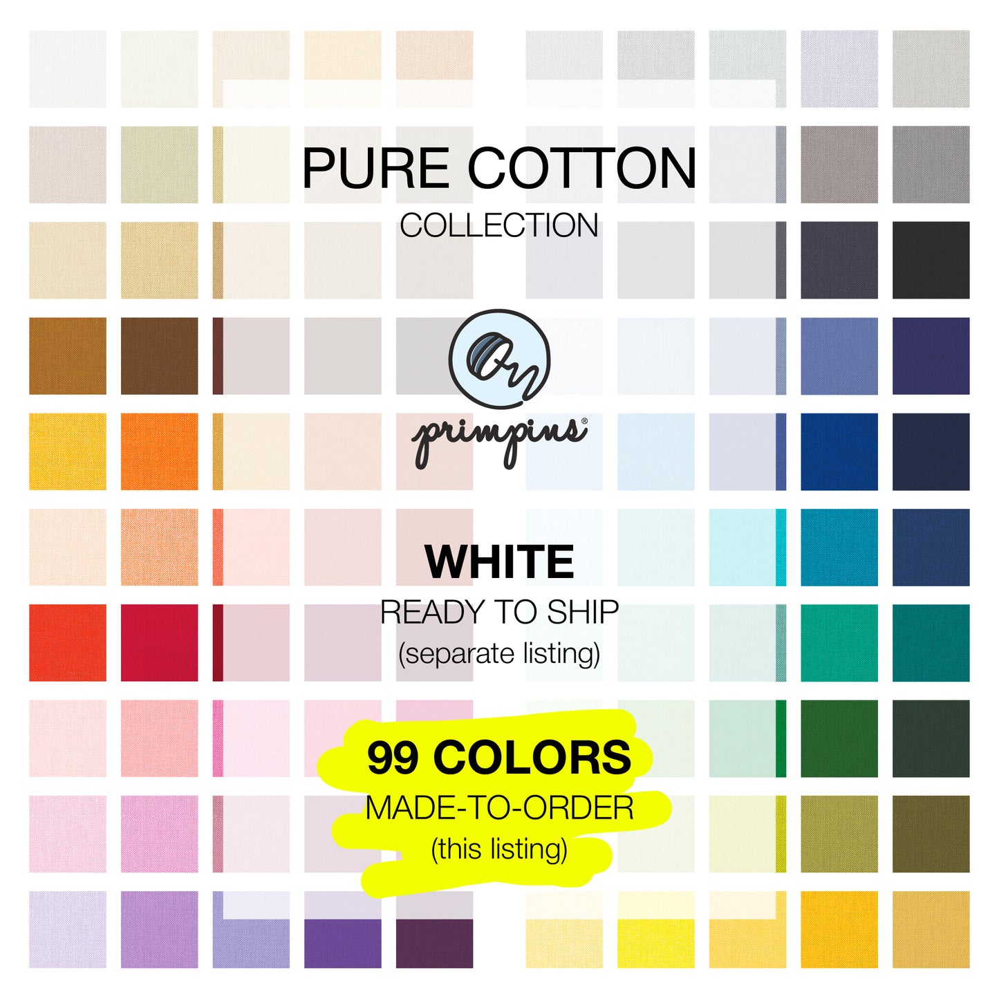 Pure Cotton Duvet Pins - Made-to-Order