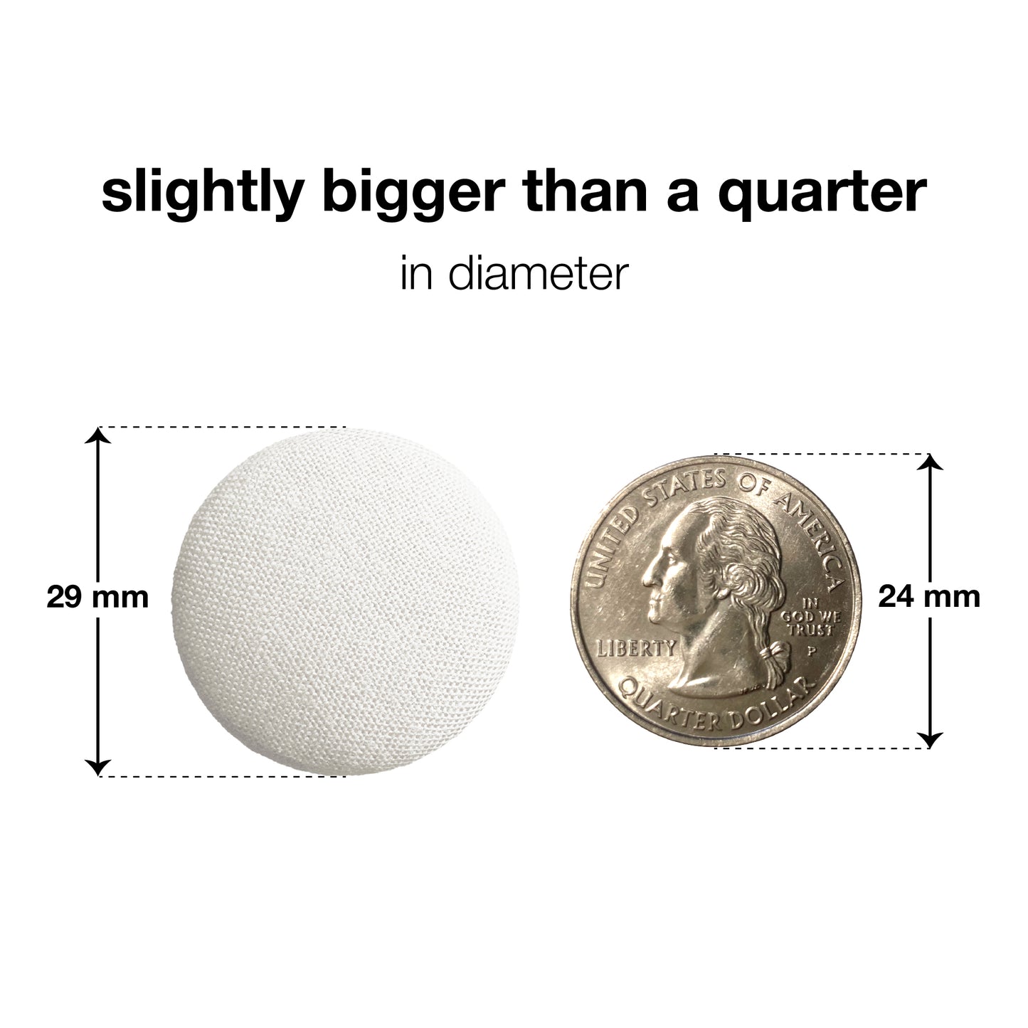 Pure Cotton Duvet Pins - White
